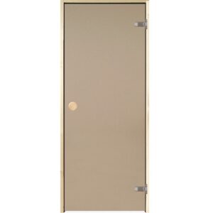 Lasinen saunan ovi nuppivetimellä